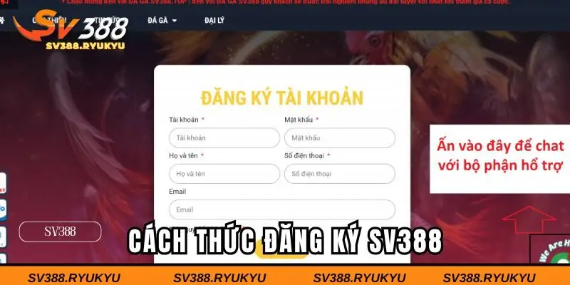 Cách thức đăng ký SV388 mới cho tân thủ